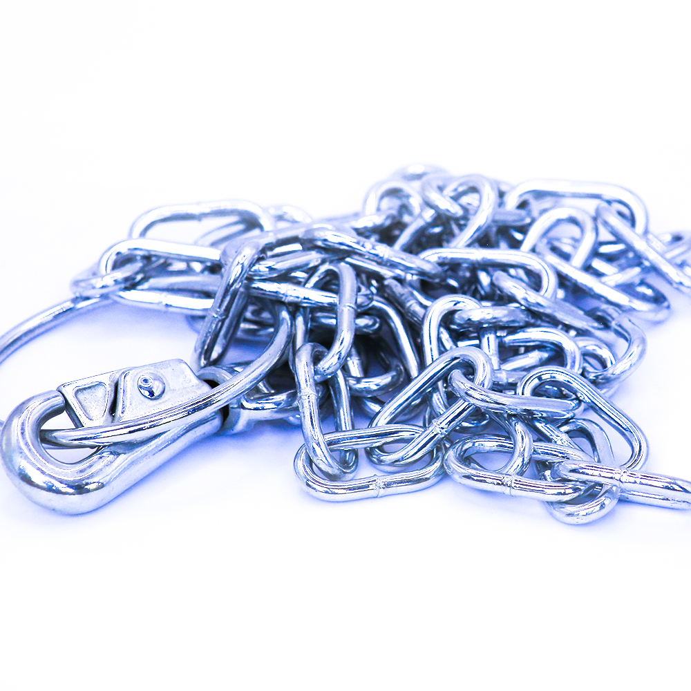 Dog chain leash with a handle silver - Image 4